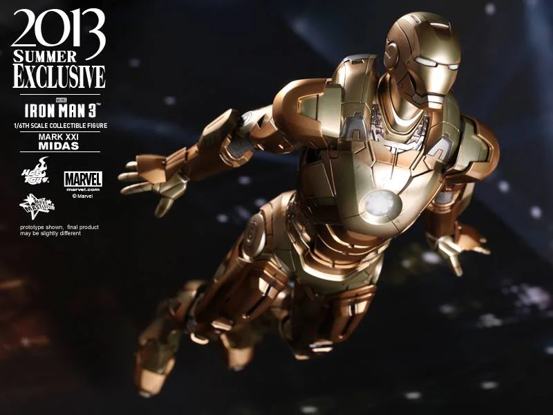 IRON MAN 3 - Hot Toys Mark XXI Midas Armor Collectible Action